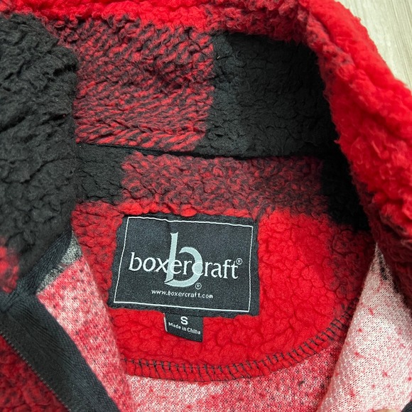 Boxercraft Unisex Sherpa Quarter-Zip Pullover 100% Super Soft Size S - Picture 12 of 13